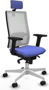 Sedia da ufficio Piqueras y Crespo 2D026N2, colore azzurro chiaro