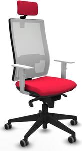 Sedia da ufficio Piqueras y Crespo, modello 4B066G2, colore rosso