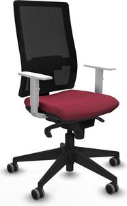 Sedia da ufficio Piqueras y Crespo, modello 4B066G0, colore granata