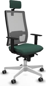 Sedia da ufficio Piqueras y Crespo, modello 1D026G2, colore verde