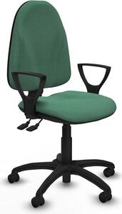 Sedia da ufficio Piqueras y Crespo, modello BFN01RF, colore verde smeraldo