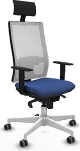 Sedia da ufficio Piqueras y Crespo, modello 1D026G1, colore blu navy