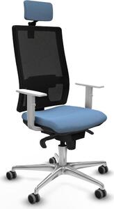 Sedia da ufficio Piqueras y Crespo, modello 4B086G2, colore blu cielo