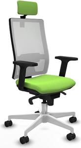 Sedia da ufficio Piqueras y Crespo modello 2D026N2, colore pistacchio