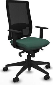 Sedia da ufficio Piqueras y Crespo, modello 1D066N0, colore verde