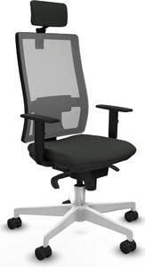 Sedia da ufficio Piqueras y Crespo, modello 1D026N2, colore nero