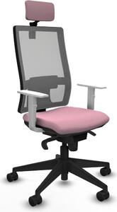 Sedia da ufficio Piqueras y Crespo, modello 4B066N2, colore rosa