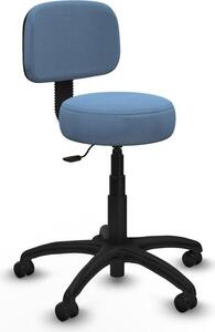 Sedia da ufficio Piqueras y Crespo modello B1301RP, colore blu cielo