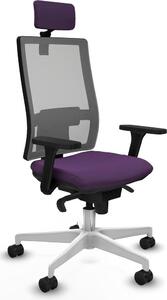 Sedia da ufficio Piqueras y Crespo, modello 3D026N2, colore lilla