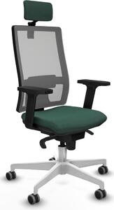 Sedia da ufficio Piqueras y Crespo modello 2D026G2, colore verde