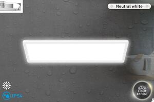 Plafoniera LED Briloner, 22 Watt, grado di protezione IP54, diametro 58 cm, luce diffusa, colore bianco