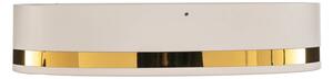 Argon Plafoniera Amore, strisce dorate, bianco, Ø 35 cm