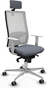 Sedia da ufficio Piqueras y Crespo, modello 4B086G2, colore grigio