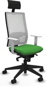 Sedia da ufficio Piqueras y Crespo, modello 4B066N1, colore verde