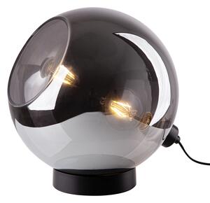 Lampada da tavolo, vetro, fumo, moderna, L 44 cm