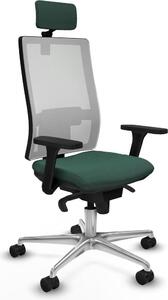 Sedia da ufficio Piqueras y Crespo, modello 3D086N2, colore verde