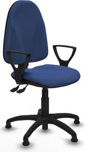 Sedia da ufficio Piqueras y Crespo, modello BFN01RT, colore blu navy