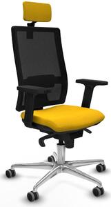 Sedia da ufficio Piqueras y Crespo 2D086G2, colore giallo