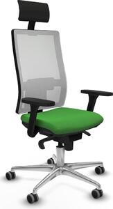 Sedia da ufficio Piqueras y Crespo, modello 3D086G1, colore verde