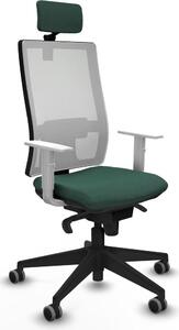 Sedia da ufficio Piqueras y Crespo, modello 4B066G2, colore verde