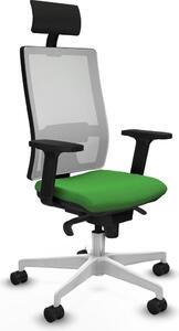 Sedia da ufficio Piqueras y Crespo modello 2D026N1, colore verde