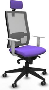Sedia da ufficio Piqueras y Crespo, modello 4B066G2, colore lilla