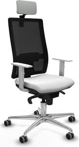 Sedia da ufficio Piqueras y Crespo, modello 4B086G2, colore bianco