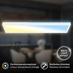 Lampada a soffitto Briloner, 22 Watt, LED RGBIC, diametro 42 cm, con telecomando, dimmerabile e retroilluminazione