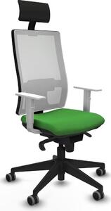 Sedia da ufficio Piqueras y Crespo, modello 4B066G1, colore verde