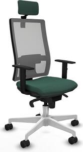 Sedia da ufficio Piqueras y Crespo, modello 1D026N2, colore verde