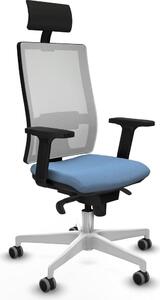 Sedia da ufficio Piqueras y Crespo 2D026G1, colore blu cielo