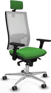Sedia da ufficio Piqueras y Crespo, modello 3D086G2, colore verde