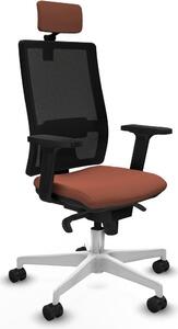 Sedia da ufficio Piqueras y Crespo modello 2D026N2, colore marrone