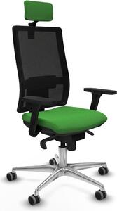 Sedia da ufficio Piqueras y Crespo, modello 3D086G2, colore verde