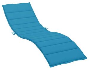 Cuscino per Lettino Blu 200x70x3 cm in Tessuto Oxford