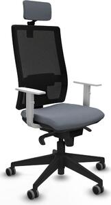 Sedia da ufficio Piqueras y Crespo, modello 4B066G2, colore grigio