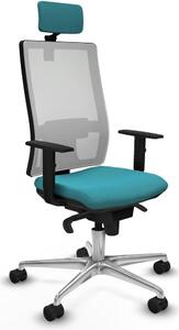 Sedia da ufficio Piqueras y Crespo 1D086N2 turchese