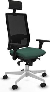 Sedia da ufficio Piqueras y Crespo, modello 3D026N1, colore verde