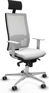 Sedia da ufficio Piqueras y Crespo, modello 4B086G1, colore bianco