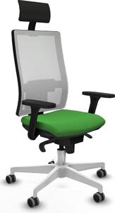 Sedia da ufficio Piqueras y Crespo, modello 3D026G1, colore verde