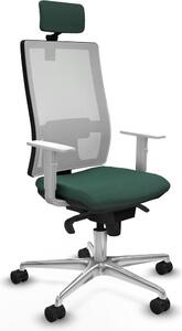 Sedia da ufficio Piqueras y Crespo, modello 4B086N2, colore verde