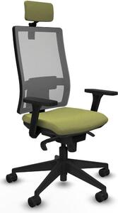 Sedia da ufficio Piqueras y Crespo, modello 3D066N2, colore verde