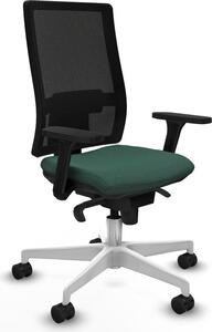 Sedia da ufficio Piqueras y Crespo, modello 3D026N0, colore verde