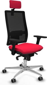 Sedia da ufficio Piqueras y Crespo, modello 3D086G2, colore rosso