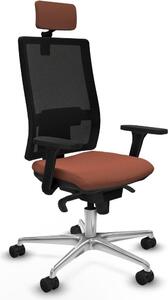 Sedia da ufficio Piqueras y Crespo, modello 3D086N2, colore marrone