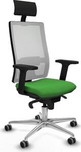 Sedia da ufficio Piqueras y Crespo, modello 2D086G1, colore verde