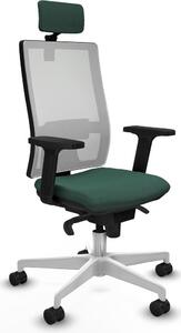 Sedia da ufficio Piqueras y Crespo modello 2D026N2, colore verde