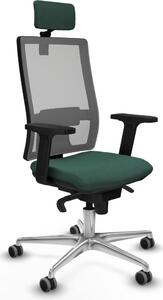 Sedia da ufficio Piqueras y Crespo, modello 2D086G2, colore verde