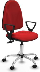 Sedia da ufficio Piqueras y Crespo modello BFN05RP, colore rosso