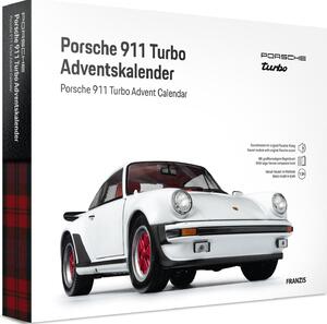 FRANZIS 67322 - Calendario dell'Avvento Porsche 911 Turbo - Scala 1:24, colore bianco Grand Prix